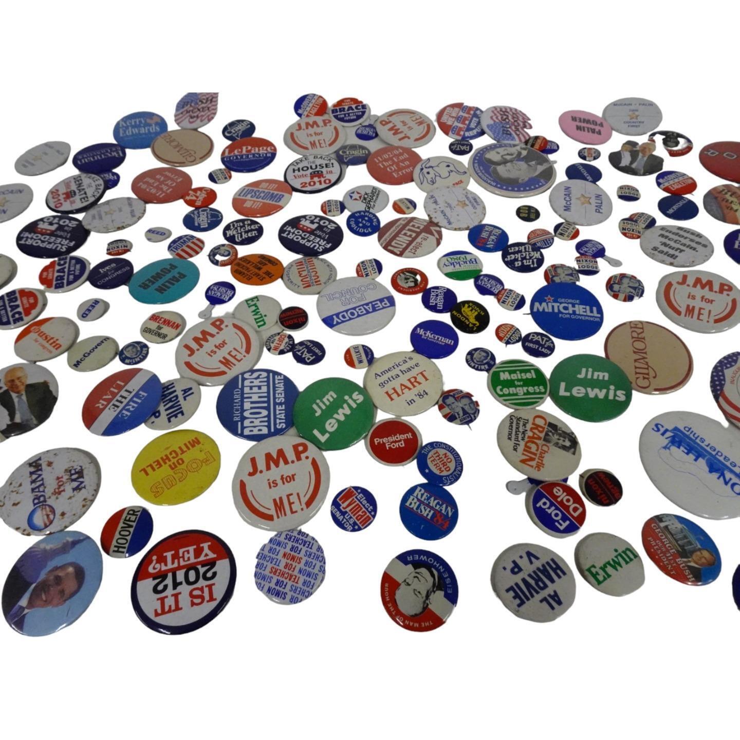 Mixed Lot 140 Presidential Candidate Election Senate Congress Local Pins Buttons