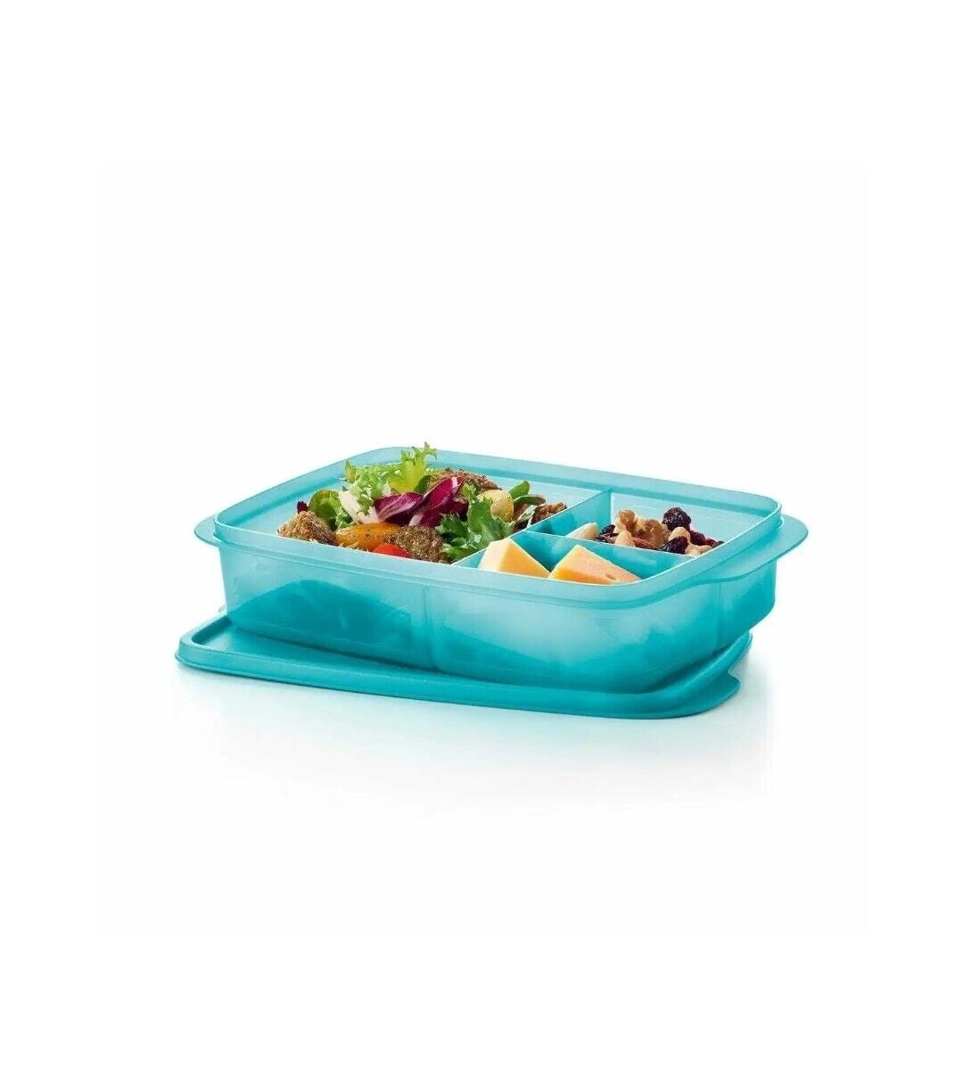 Tupperware Eco Large 1L Lunch It Divided Container Rectangular Larger Size New 