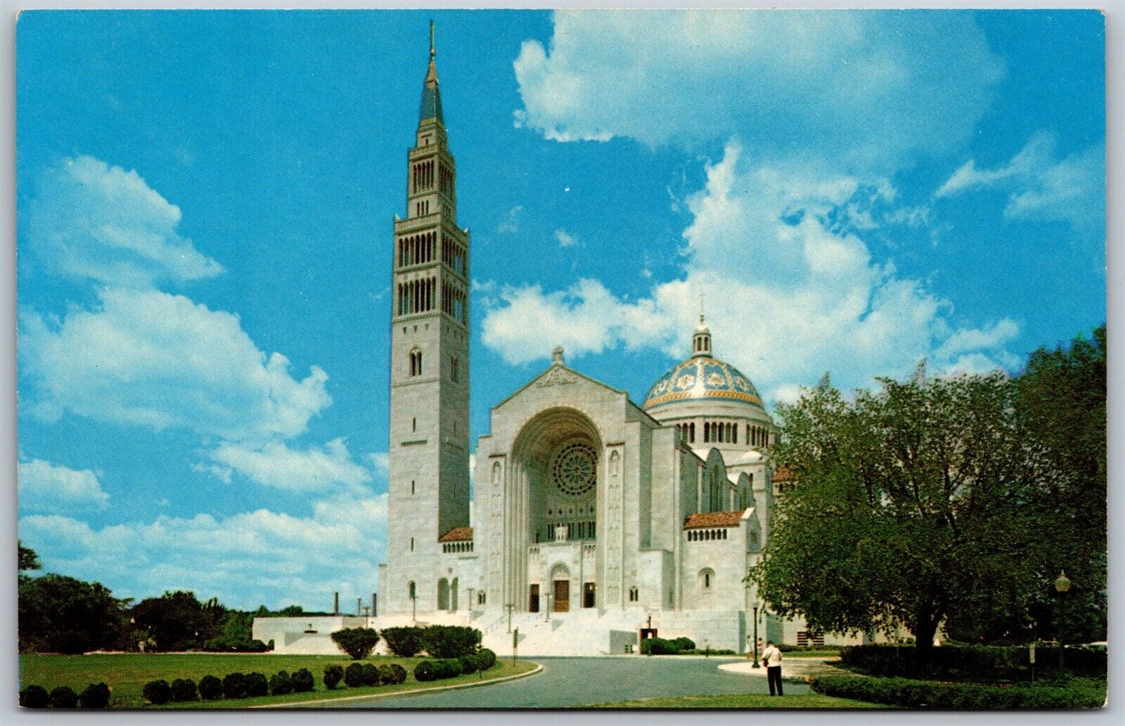 Vtg Washington DC National Shrine of the Immaculate Conception Church Postcard