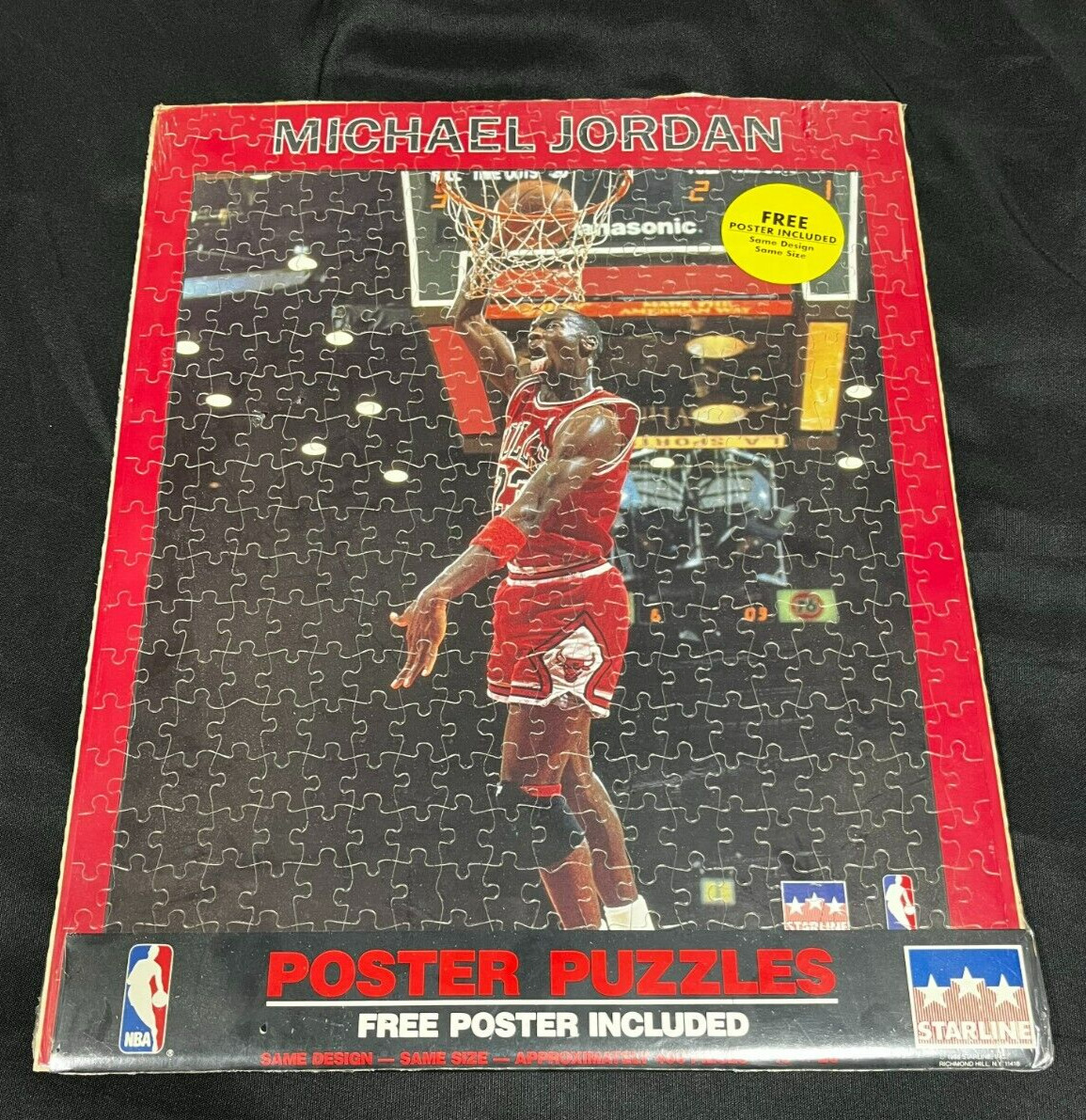 1988 Starline Michael Jordan Chicago Bulls Poster Puzzles 16x20\