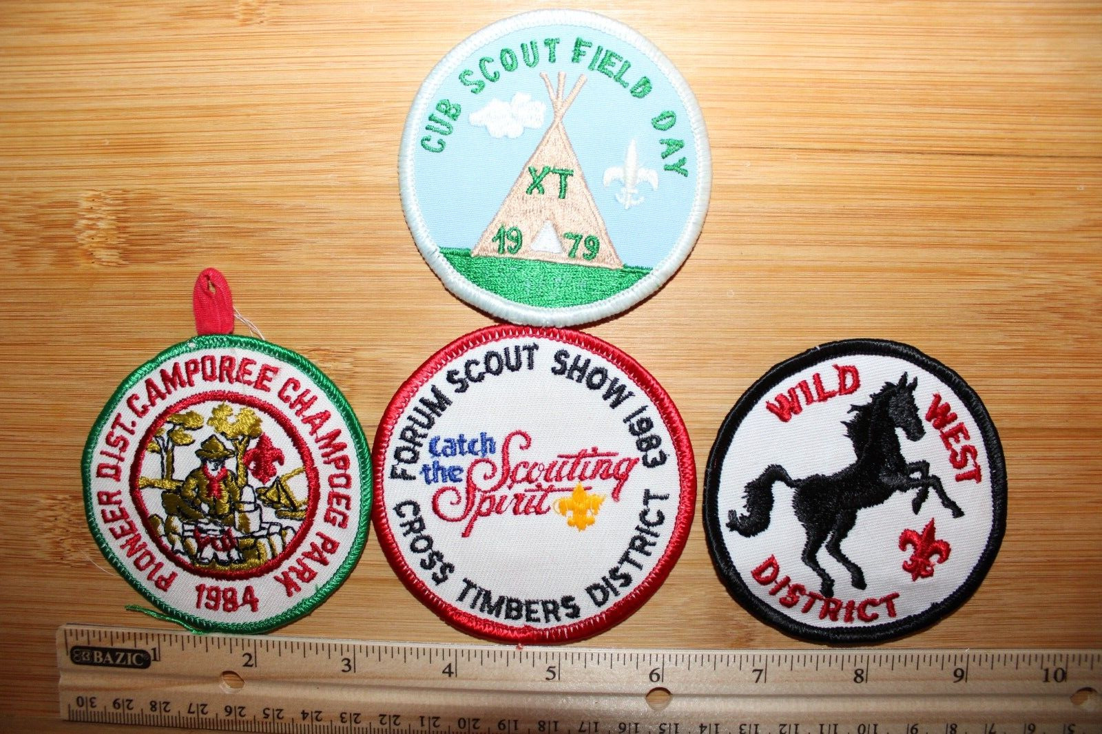 Vintage 1979 - 1984 Boy Scouts of America BSA Patches lot of 4