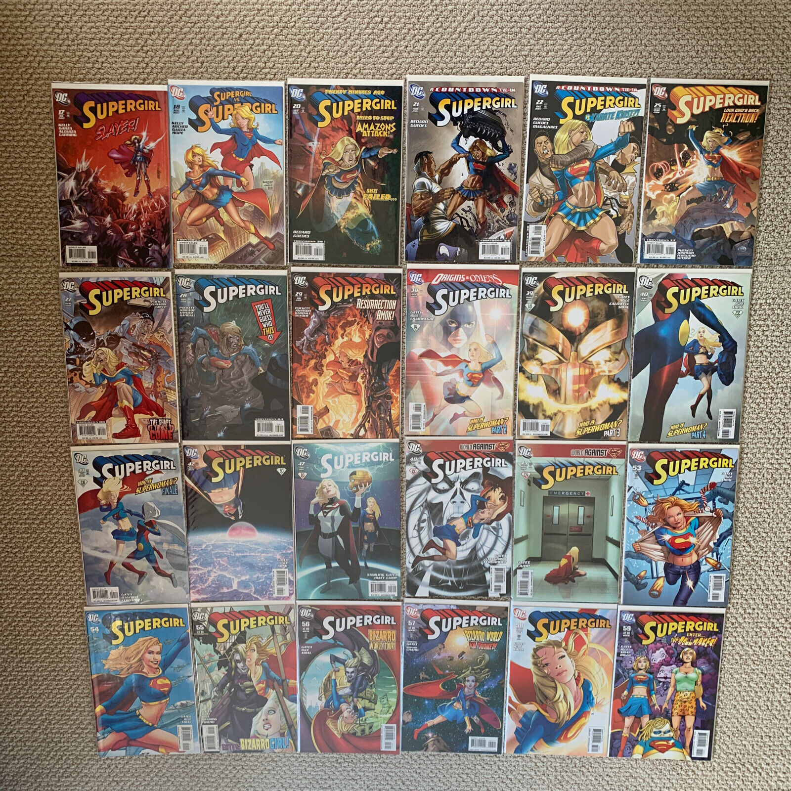 Supergirl 2005-2011 Volume 5, 38 Issues (see details below)