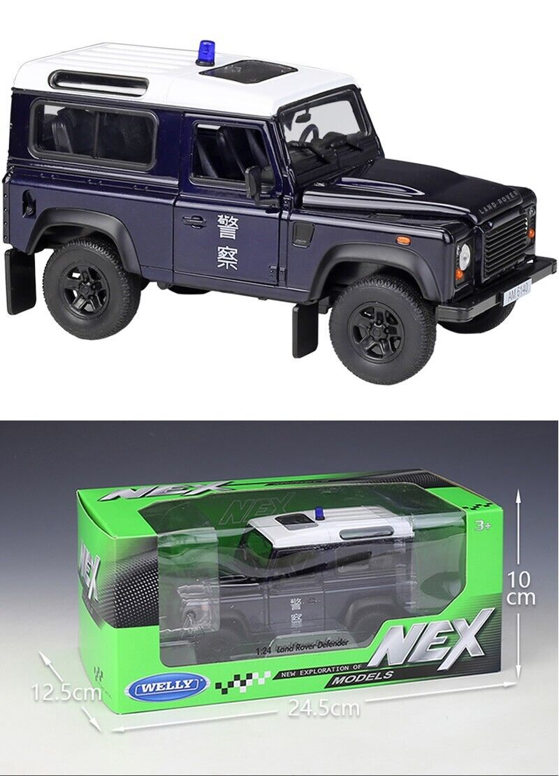 WELLY 1:24 Land Rover Defender Alloy Diecast vehicle Car MODEL Gift Collection