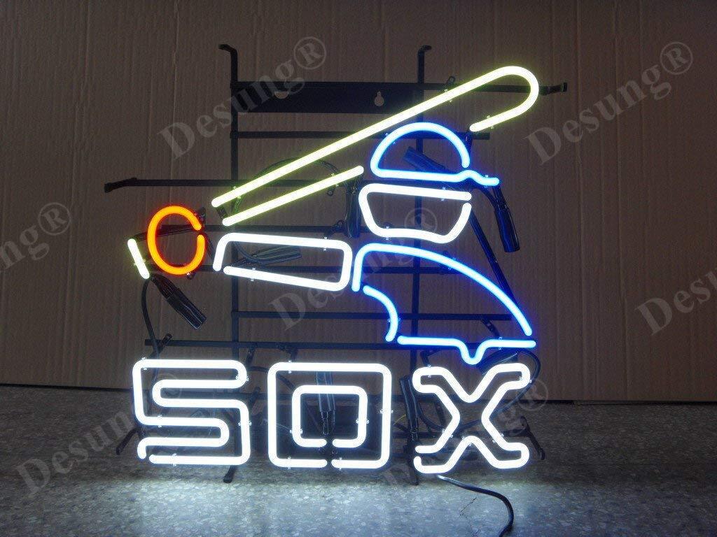 Chicago White Sox 1980S Logo Beer Neon Sign Light Lamp 24\