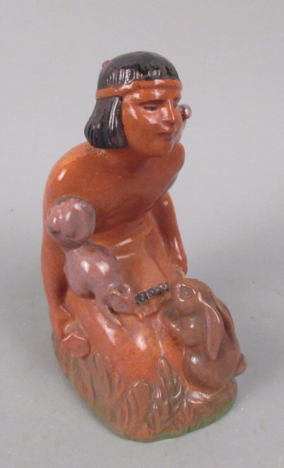 Rare Cleveland School Pottery Sculpture Hiawatha Grace Luse WPA American 