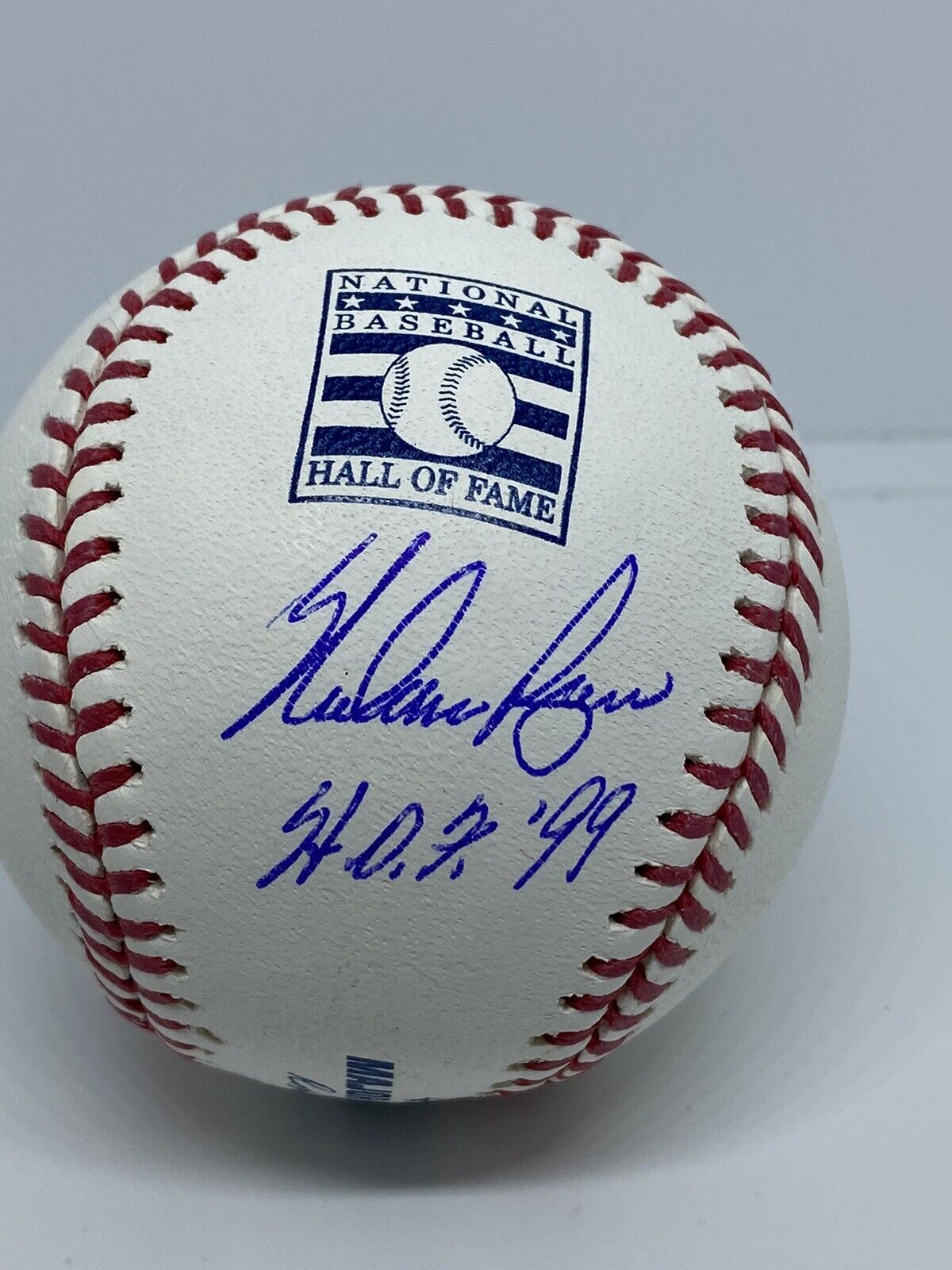 Nolan Ryan Hall of Fame Logo autographed”HOF99”inscription Baseball Fanatics COA