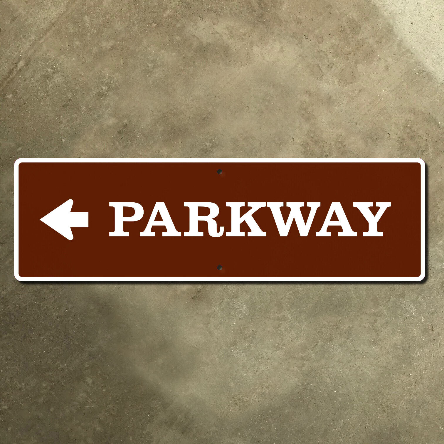 Parkway left arrow National Park Service highway road sign marker Blue Ridge 30\