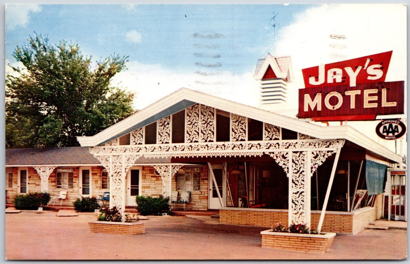 1963 Jay\'s Motel Vandalia Illinois Modern Units Hot Water Heat Posted Postcard
