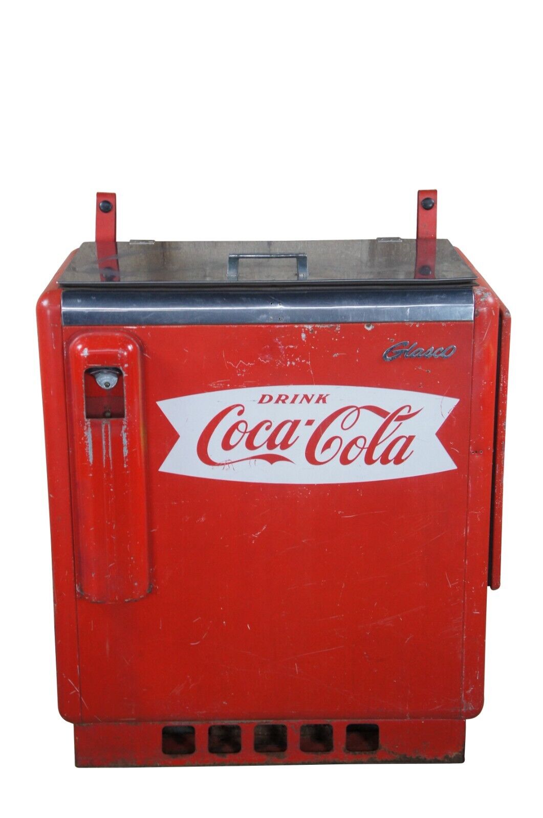 Mid Century Glasco GBV 50 Slider Coca-Cola Cooler Refrigerator Vending Machine