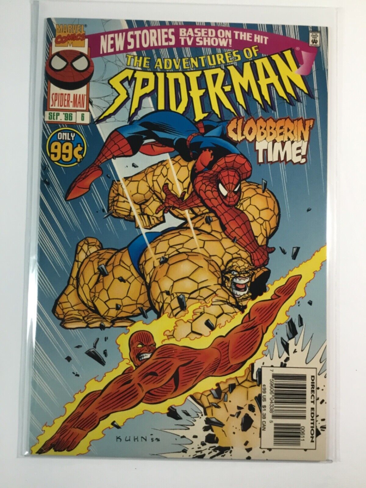 ADVENTURES OF SPIDER-MAN (1996) #6 VF- 7.5 COVER BY THE MULTI-TALENTED ANDY KUHN