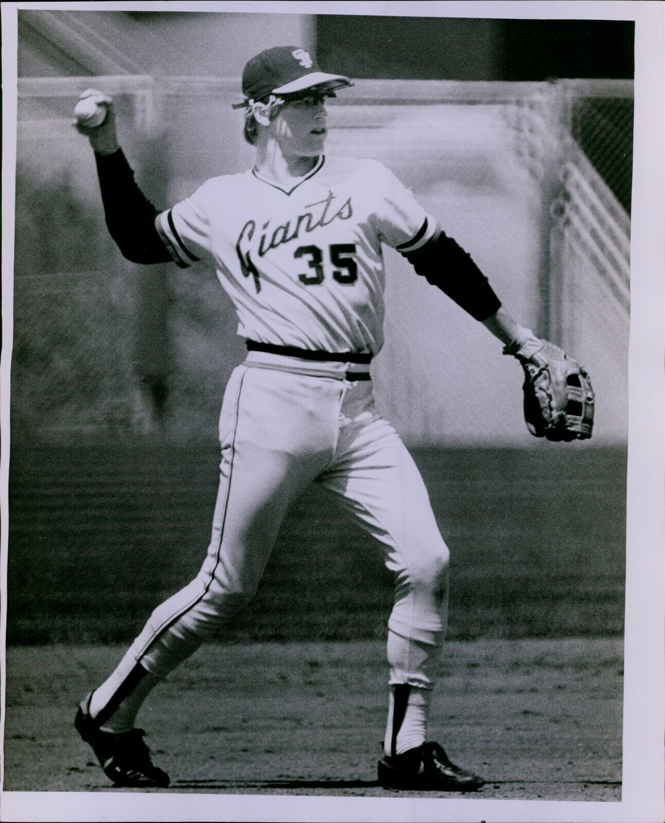 LG847 1982 Original Russ Reed Photo TOM O'MALLEY San Francisco Giants Baseball