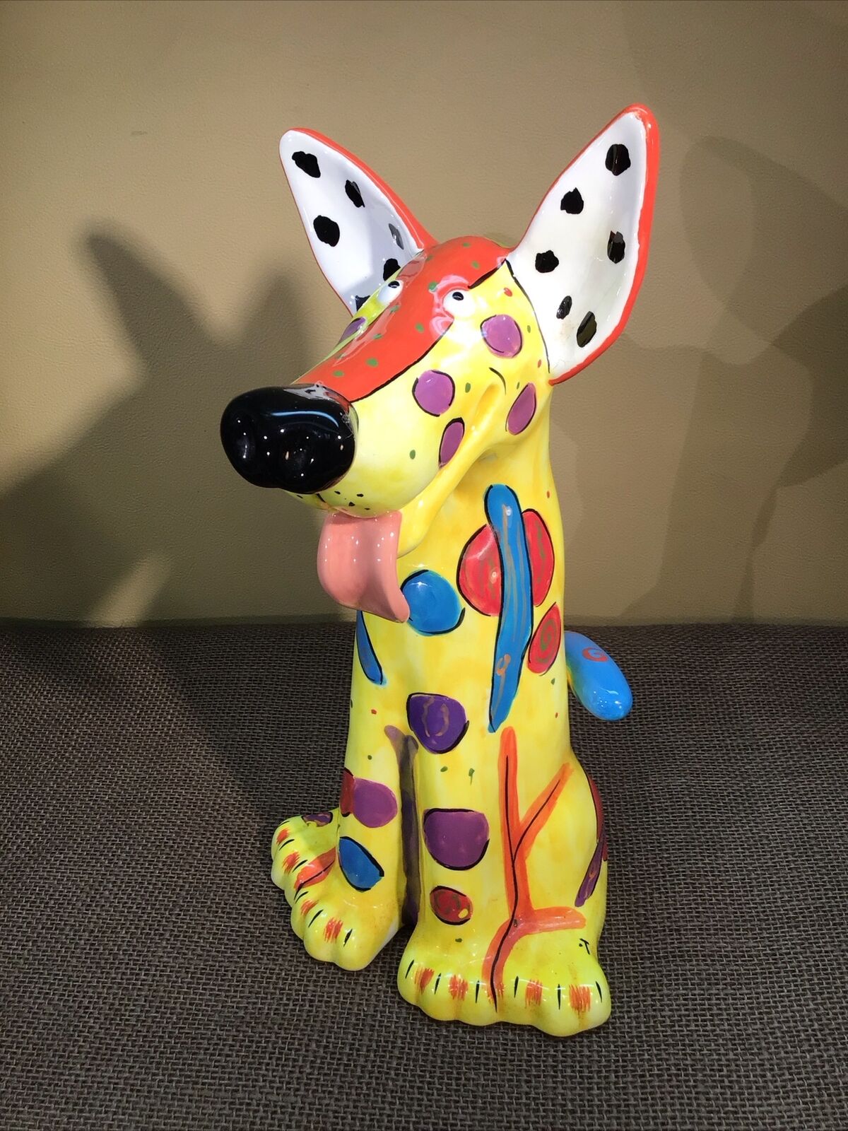 Extremely Rare Dottie Dracos Bella Casa By Ganz Funky, Perky Dog Figurine 12”