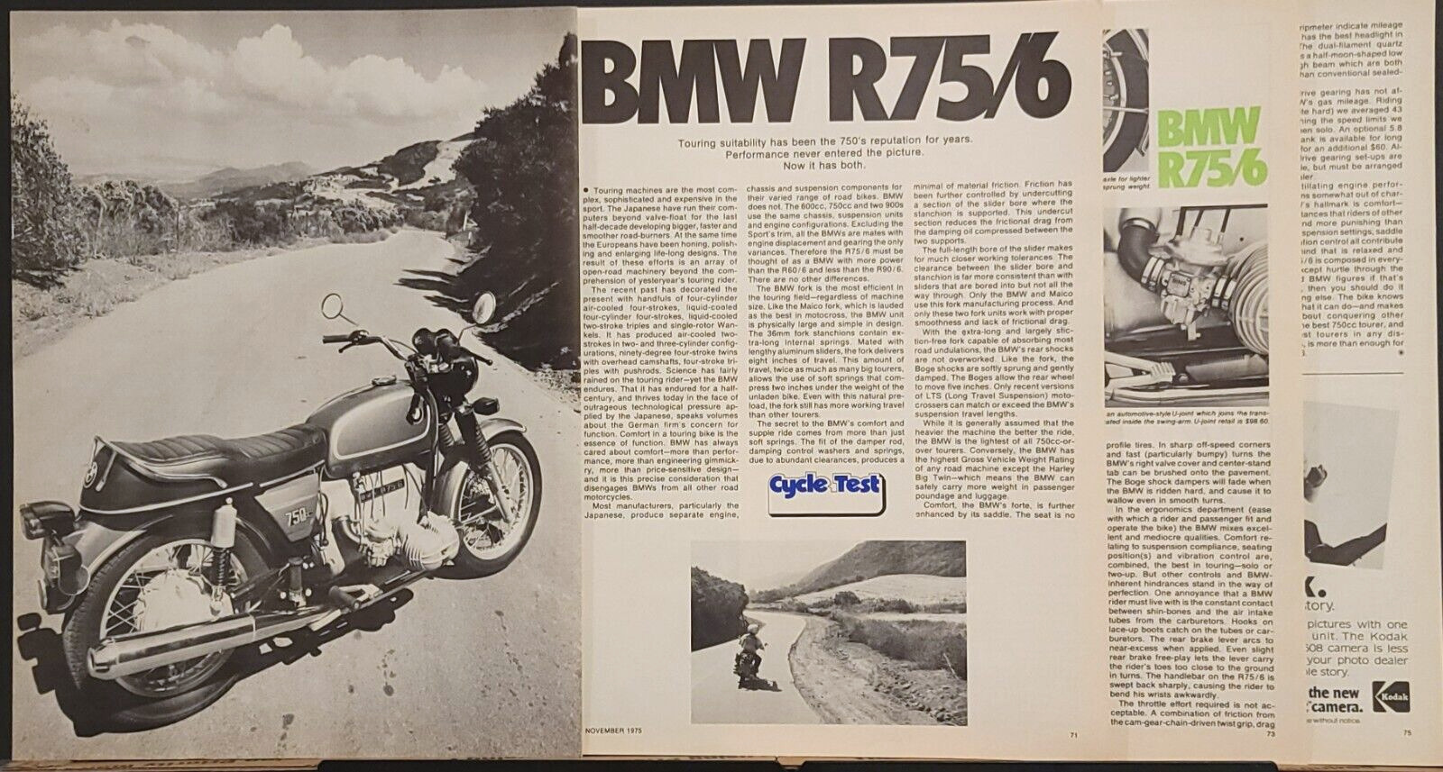 1975 BMW R75/6 6p Print Test article