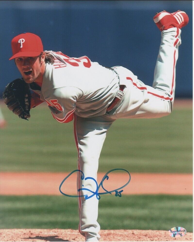 Cole Hamels-Philadelphia Phillies- Autographed 8x10 Photo- Naxcom COA