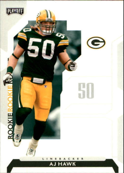 2006 Playoff NFL Playoffs Football Card #82 A.J. Hawk Rookie