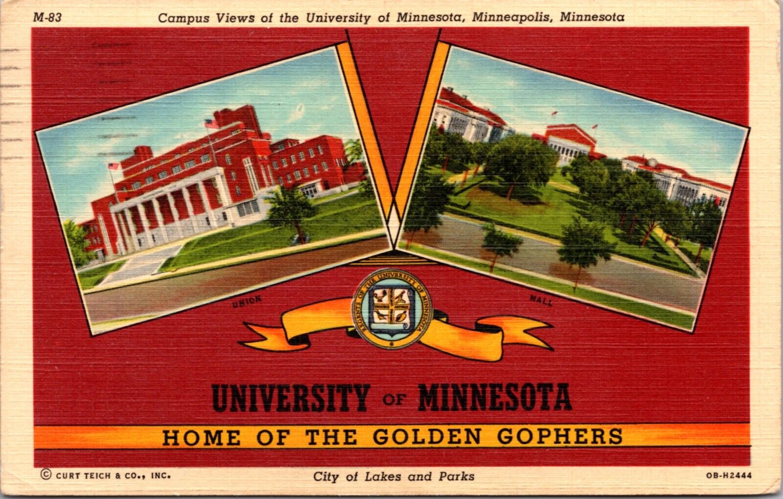 Linen PC Campus Views of the University of Minnesota Minneapolis Golden Gophers