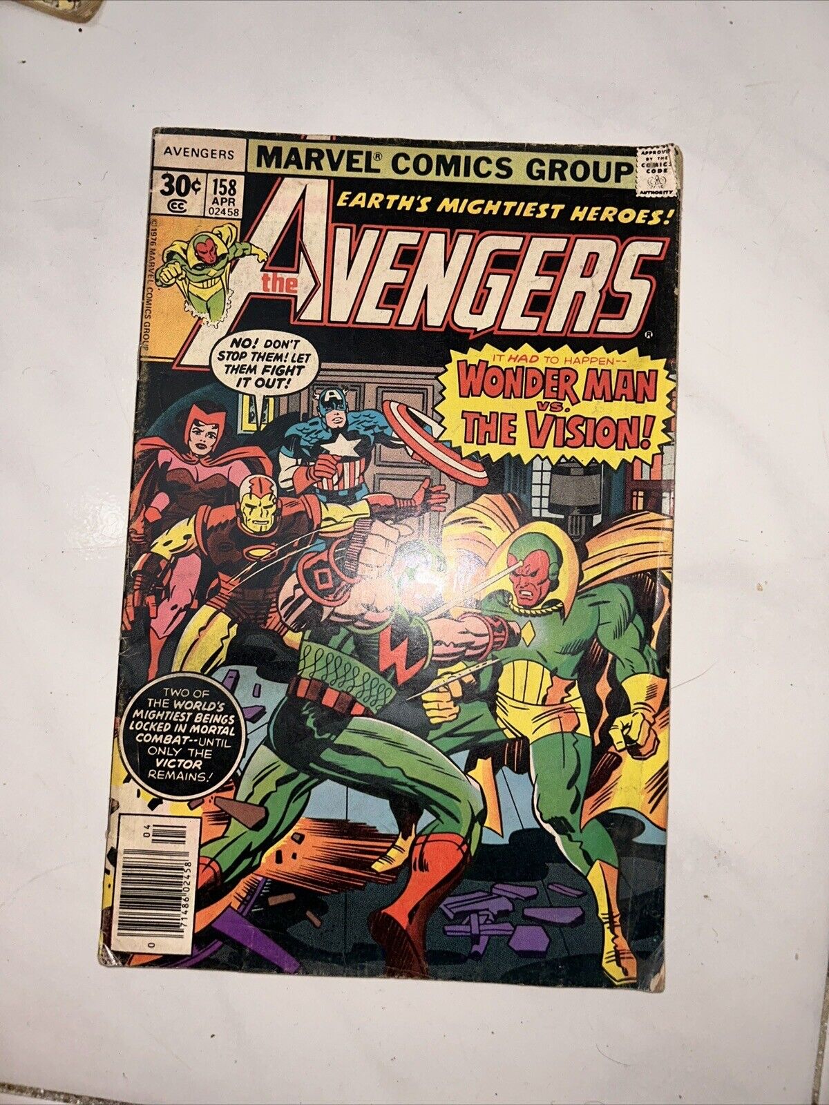 Avengers #158 Newsstand 1977 First App Graviton Jack Kirby Marvel Comic Book