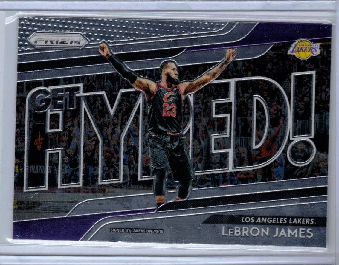 2018-19 Lebron James GET HYPED PRIZM L.A. Lakers