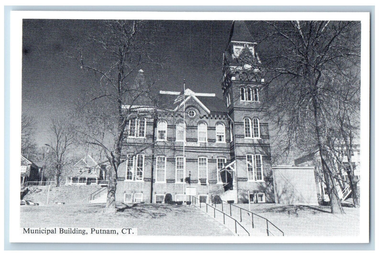 Putnam Connecticut CT Postcard Municipal Building Exterior 1978 Antique Unposted
