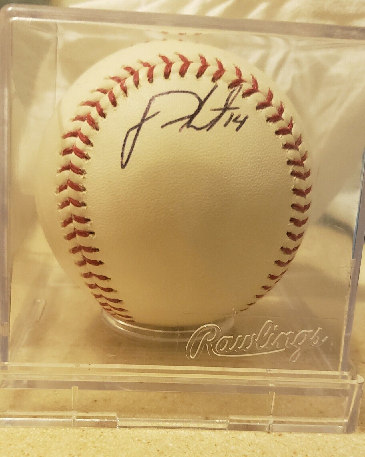 Autographed JD Martinez Baseball (Rookie Year) 