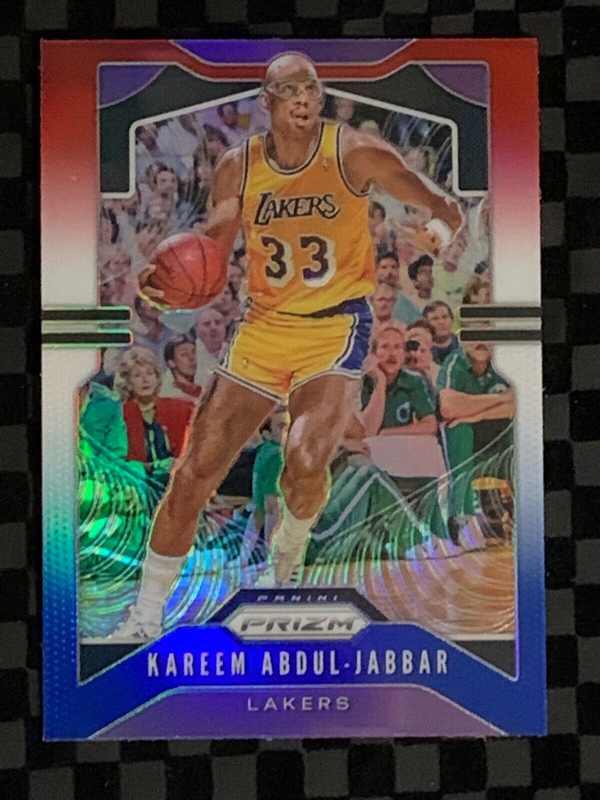 2019-20 Panini Prizm Red White Blue Prizm #20 Kareem Abdul-Jabbar   Lakers 