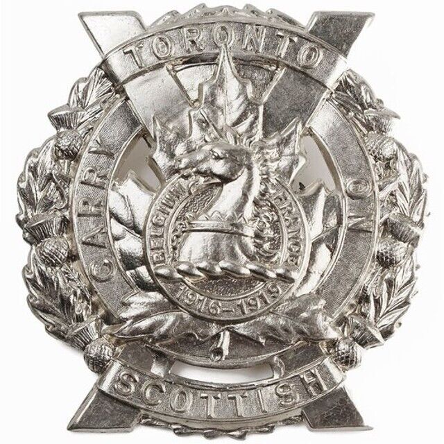 Canadian Army Toronto Scottish Regiment Cap Badge