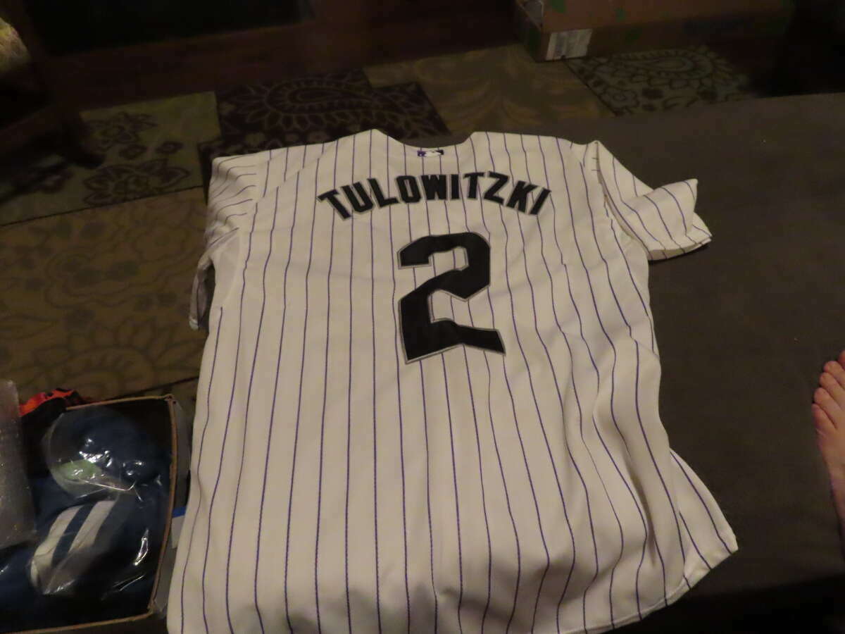 2012 Troy Tulowitzki Colorado Rockies Authentic size 50 team issued jersey