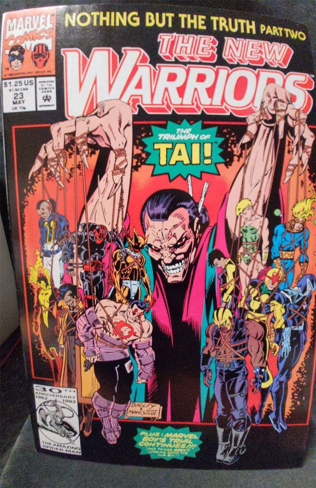 The New Warriors #23 1992 Marvel Comics Comic Book 