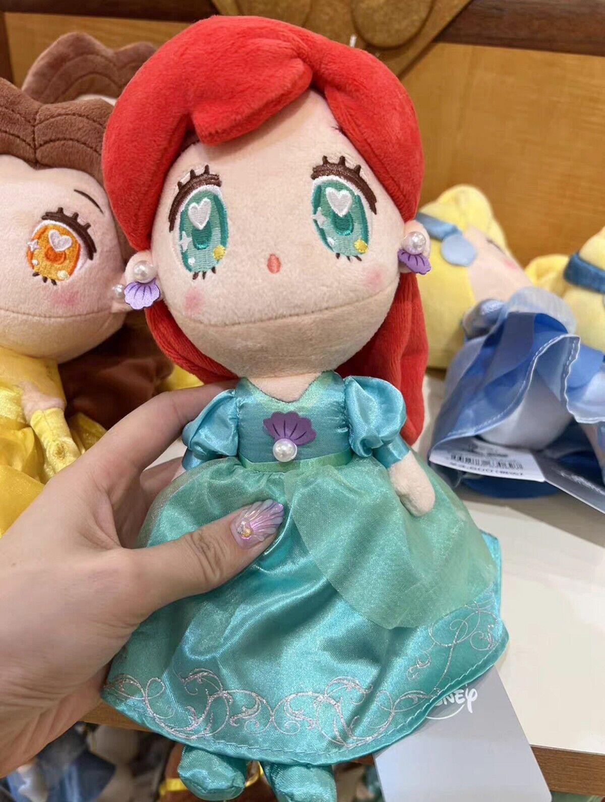 Japan Tokyo Disney Resort Store Tiny Princess Plush Toy Ariel NEW