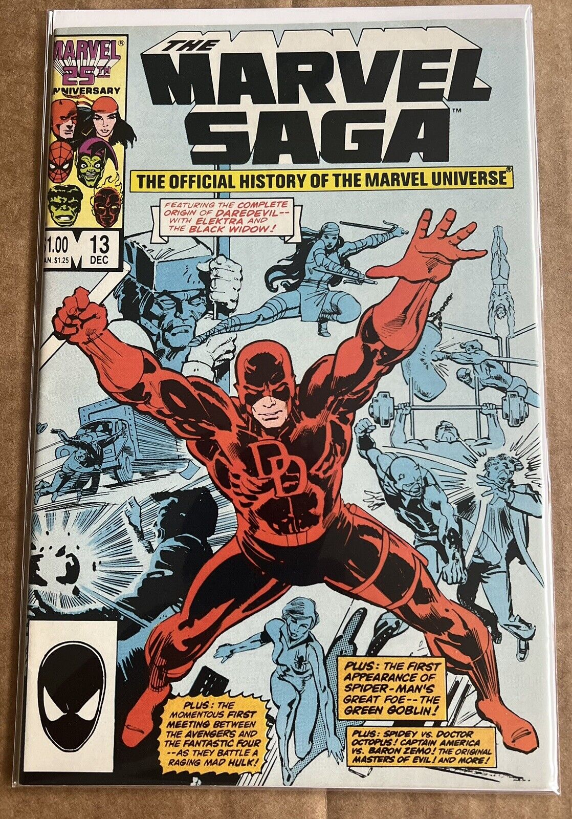 The Marvel Saga #13 Marvel Comics 1986 Comic Book- Direct Ed- Almost 40 YRS Old