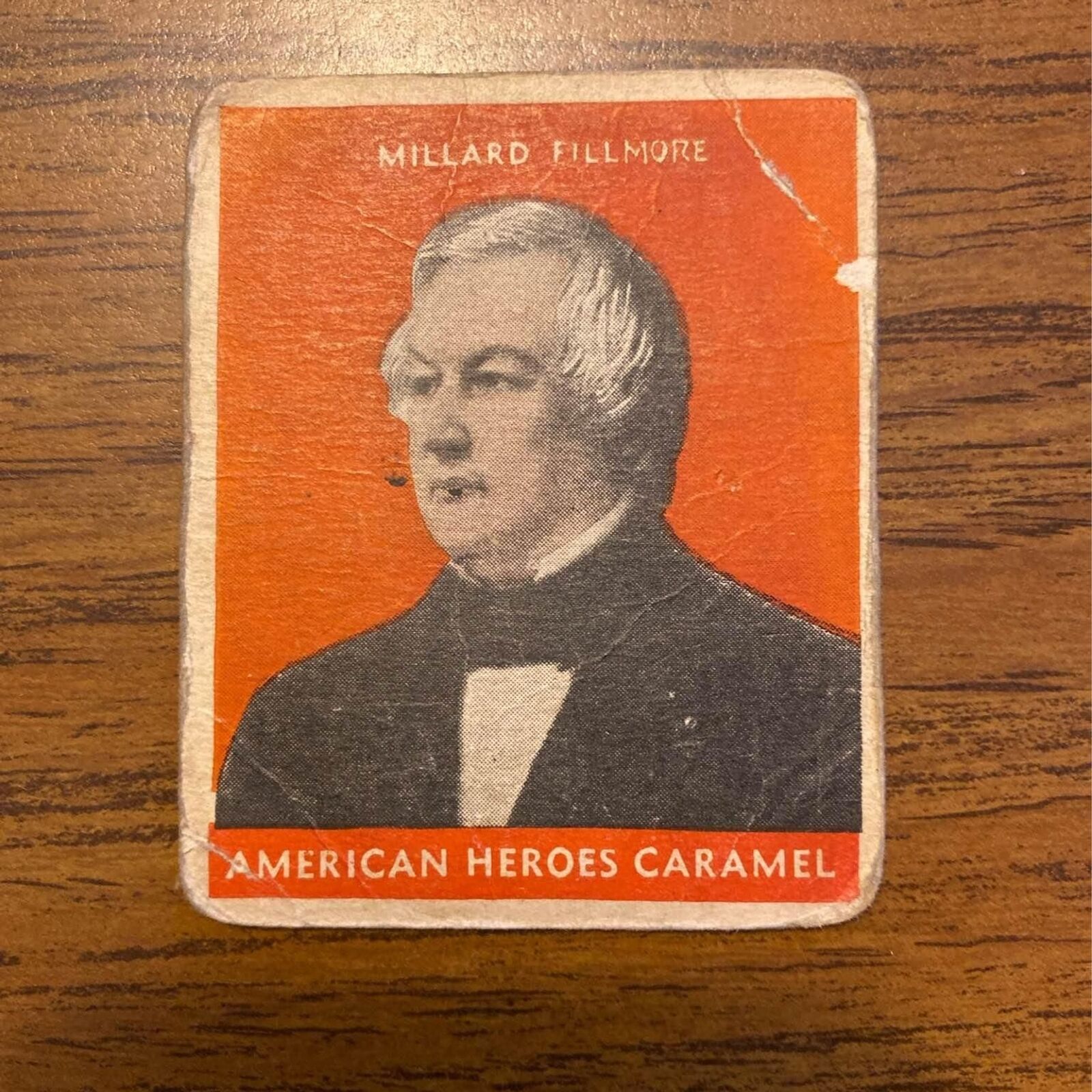 1932 US Caramel Presidents (R114) Millard Fillmore, Red
