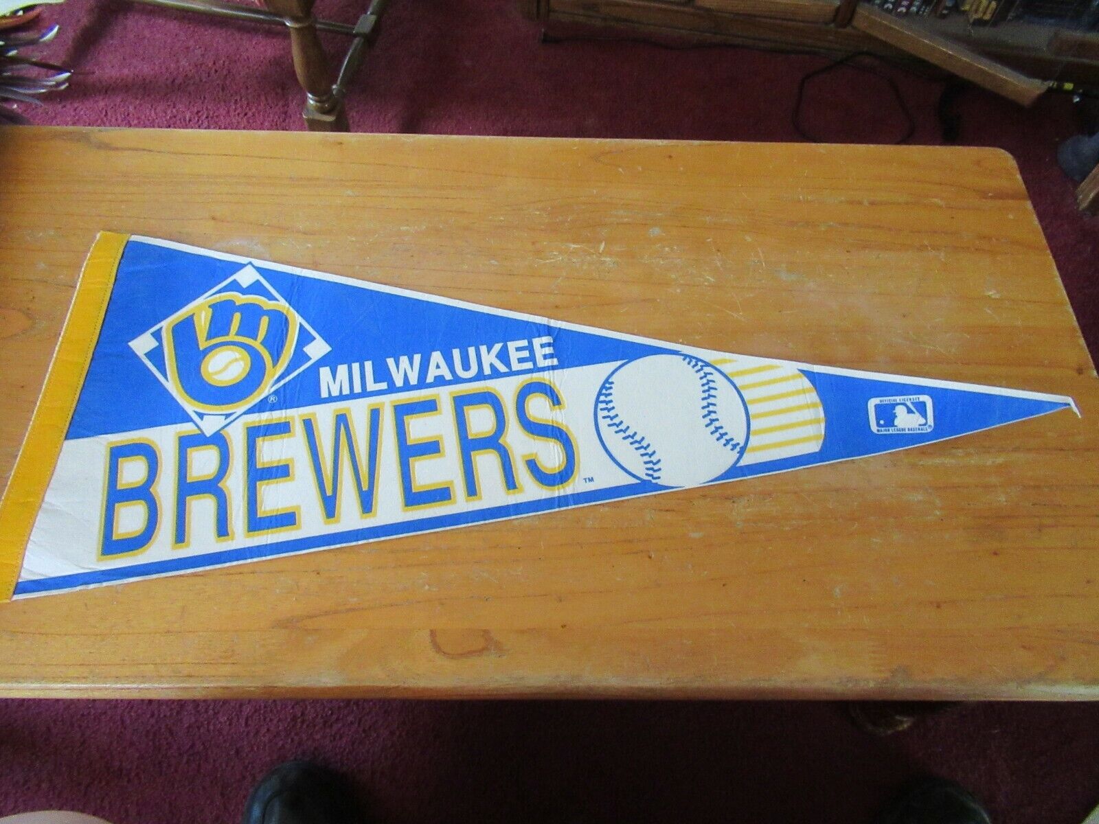 Milwaukee Brewers vintage Pennant NICE #5