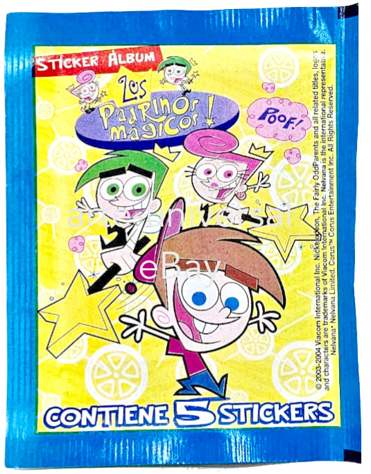 50 PACKS 250 Stickers Los Padrinos Mágicos The Fairly OddParents Nickelodeon