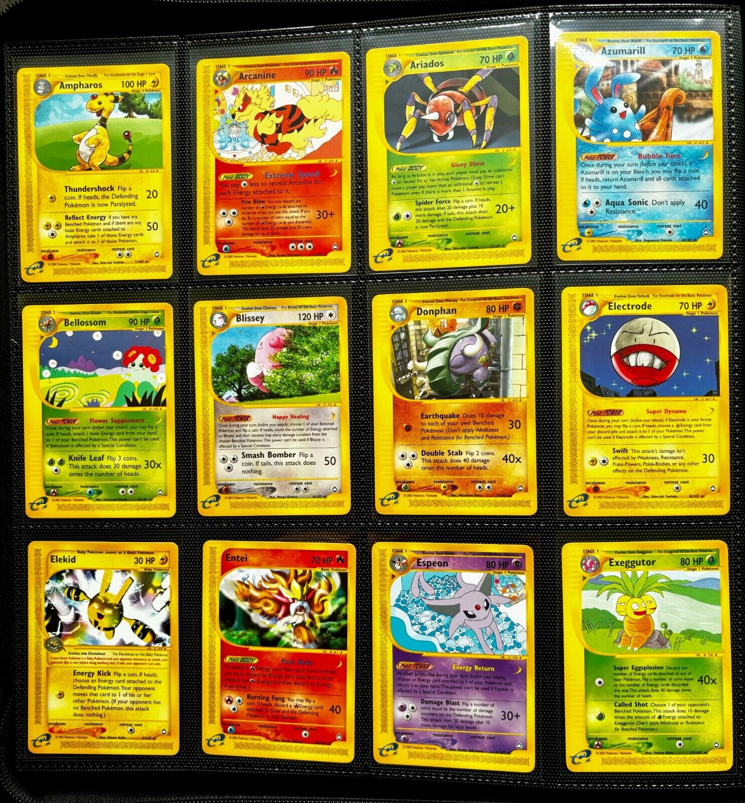 Pokemon Card - Aquapolis - COMPLETE NON HOLO SET - 1-147  - NM/M