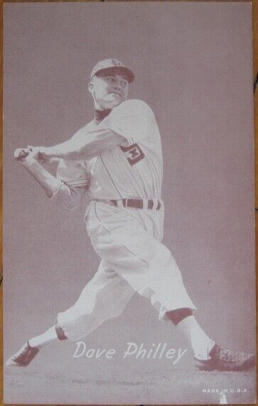 Baseball Exhibit/Arcade 1949 Card: White Sox, Dave Philley