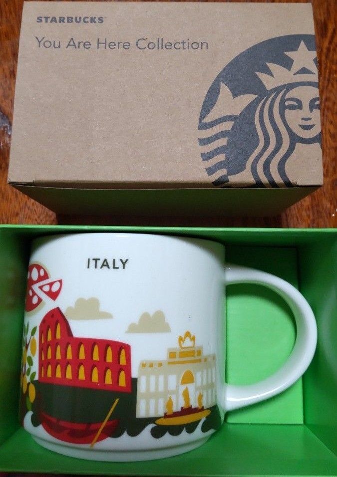 ITALY Starbucks coffee Cup Mug 14oz You Are Here Collection YAH NEW in Box