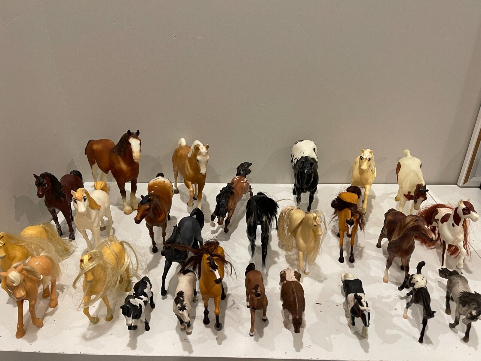 Vintage HORSE Figure LOT  - 26 Horses  BREYER  REEVES SCHLEICH RARES RETIRED HTF