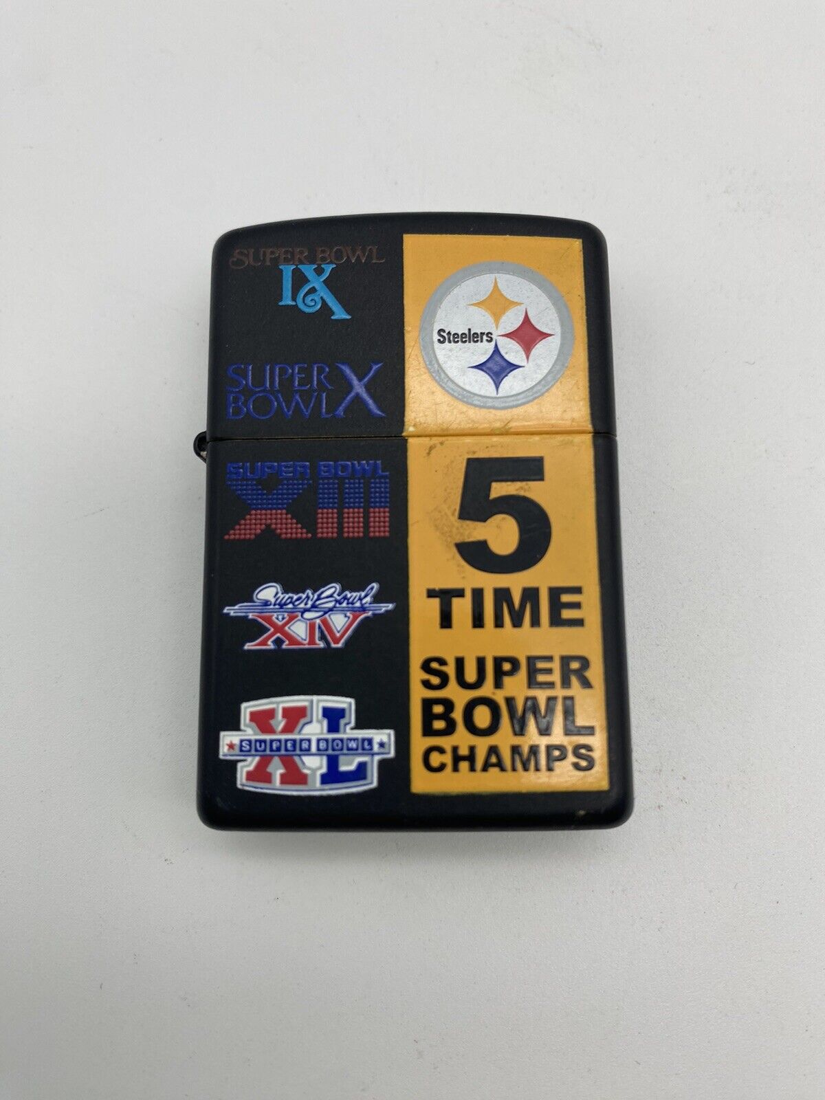 Zippo Pittsburg Steelers 5 Time Super Bowl Champions NFL Football 2006 Lighter