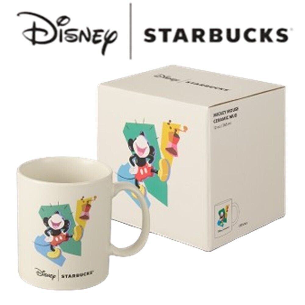 Starbucks Mug Cup 2024 Disney Mickey Mouse Gift Cute Limited New Ceramic 12 oz.