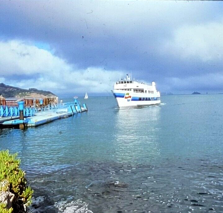 1975 San Francisco Golden Gate Ferry Ship Bay Area Kodak 35mm Photo Slide