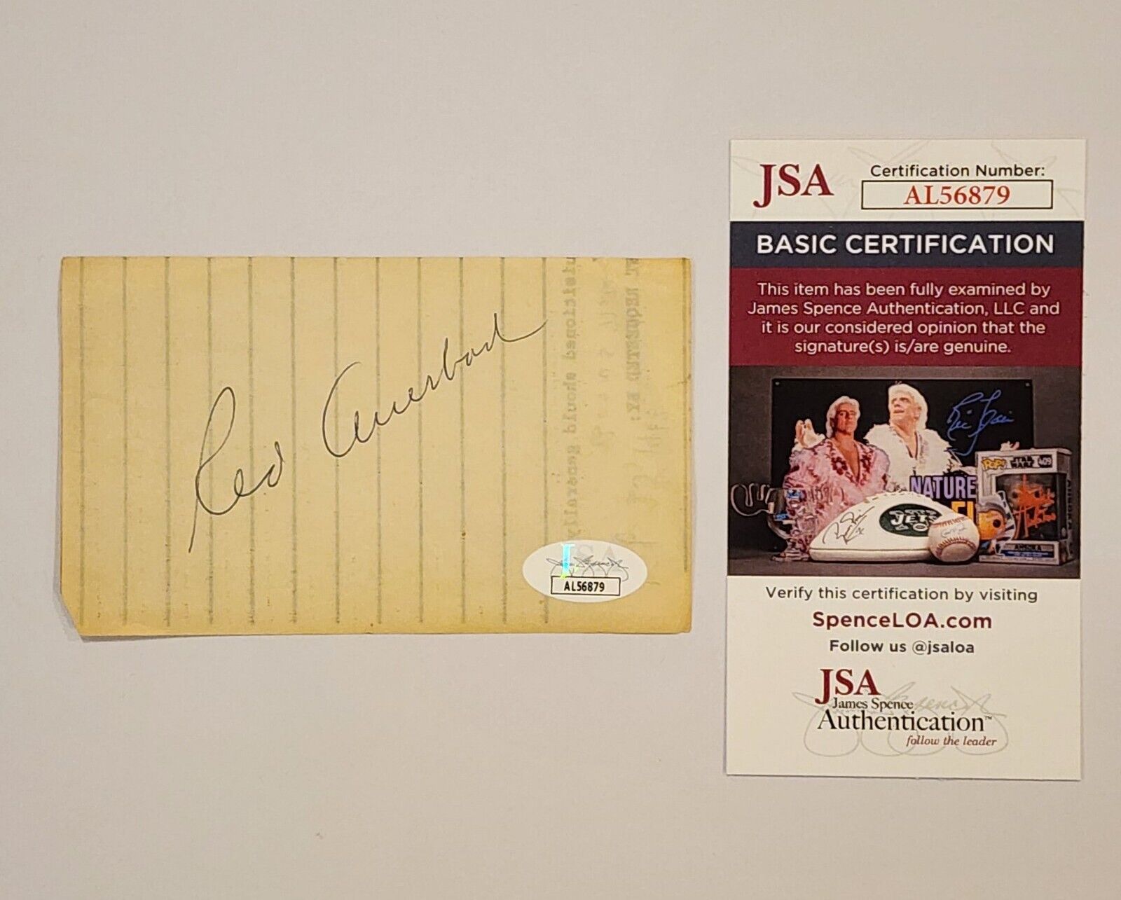 Red Auerbach Signed JSA COA Autograph Cut NBA Coach Boston Celtics HOF