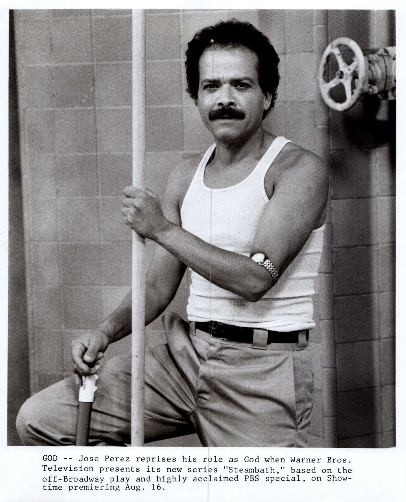 José Pérez in Steambath (1973) 🎬⭐ Original Handsome Photo K 339