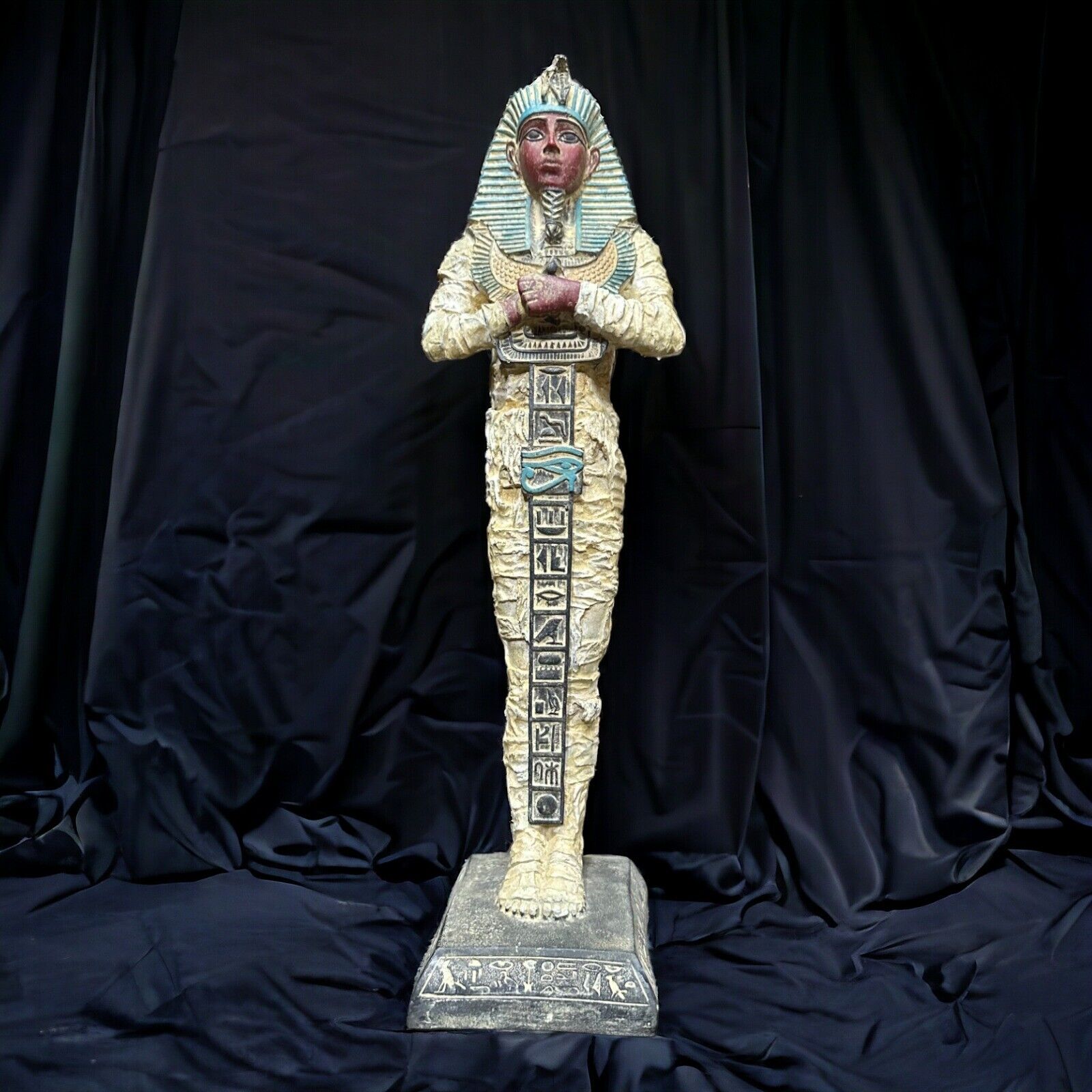 Tutankhamun Statue Rare Ancient Egyptian  - 37cm, Handcrafted, Museum-Quality BC