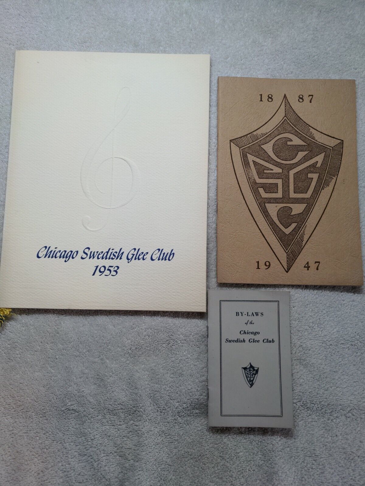 Chicago Swedish Glee Club Lot Nils Testor Signature 1940s 1950s M19 