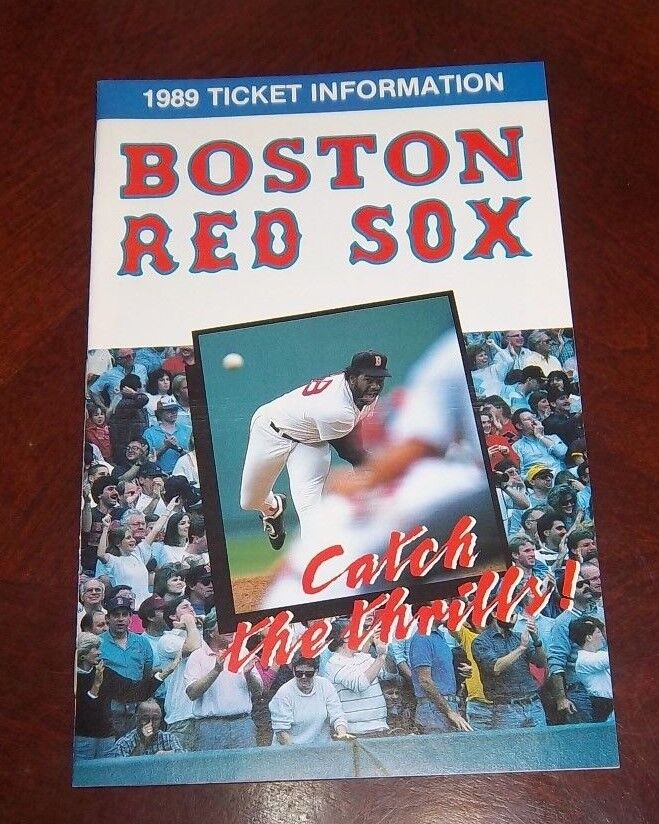 Boston Red Sox ticket information and schedule 1989