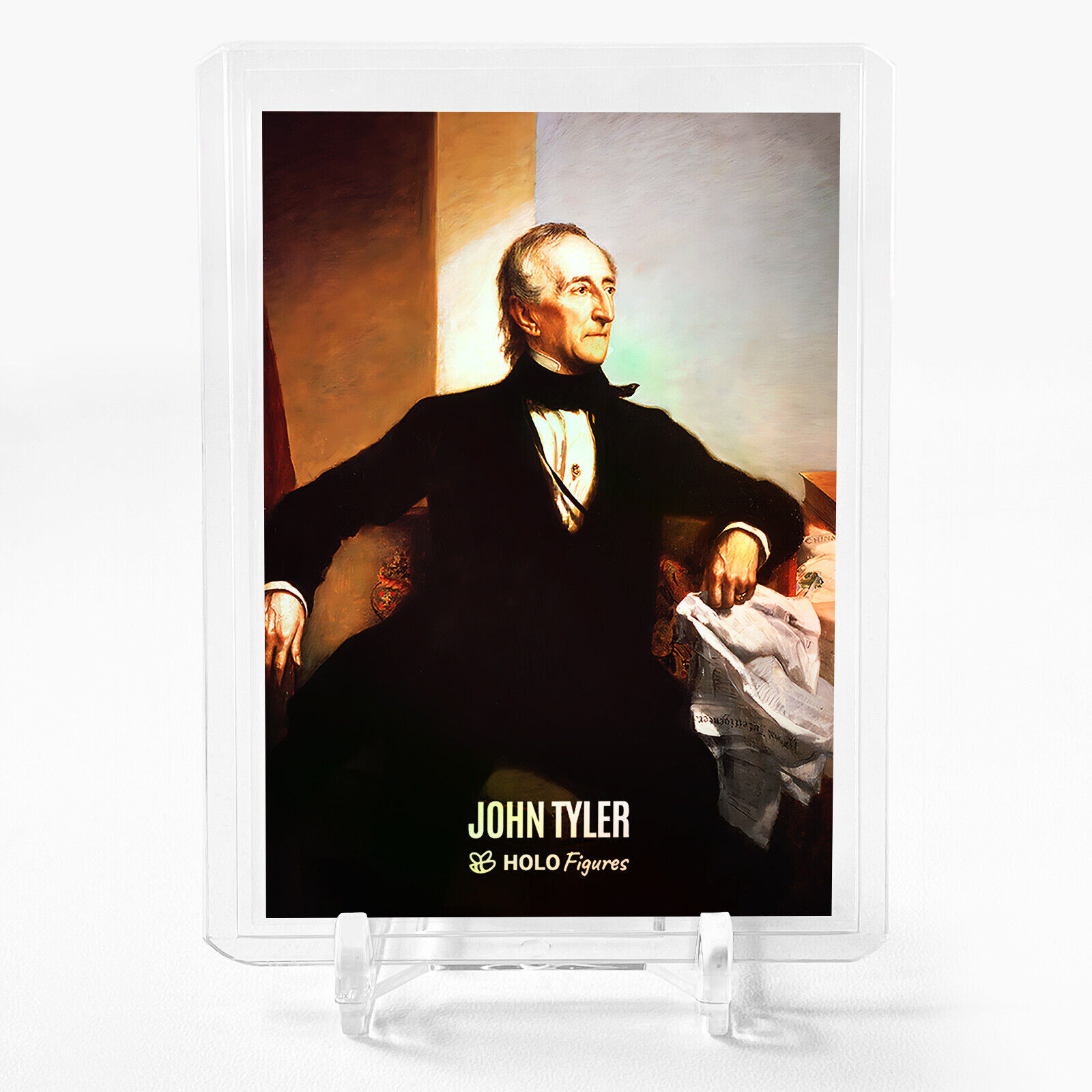 JOHN TYLER White House Portrait Art Card 2023 GleeBeeCo Holographic #J814