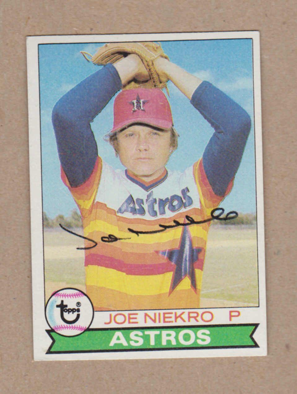 Joe Niekro signed 1979 Topps Houston Astros card #68 (Dec)