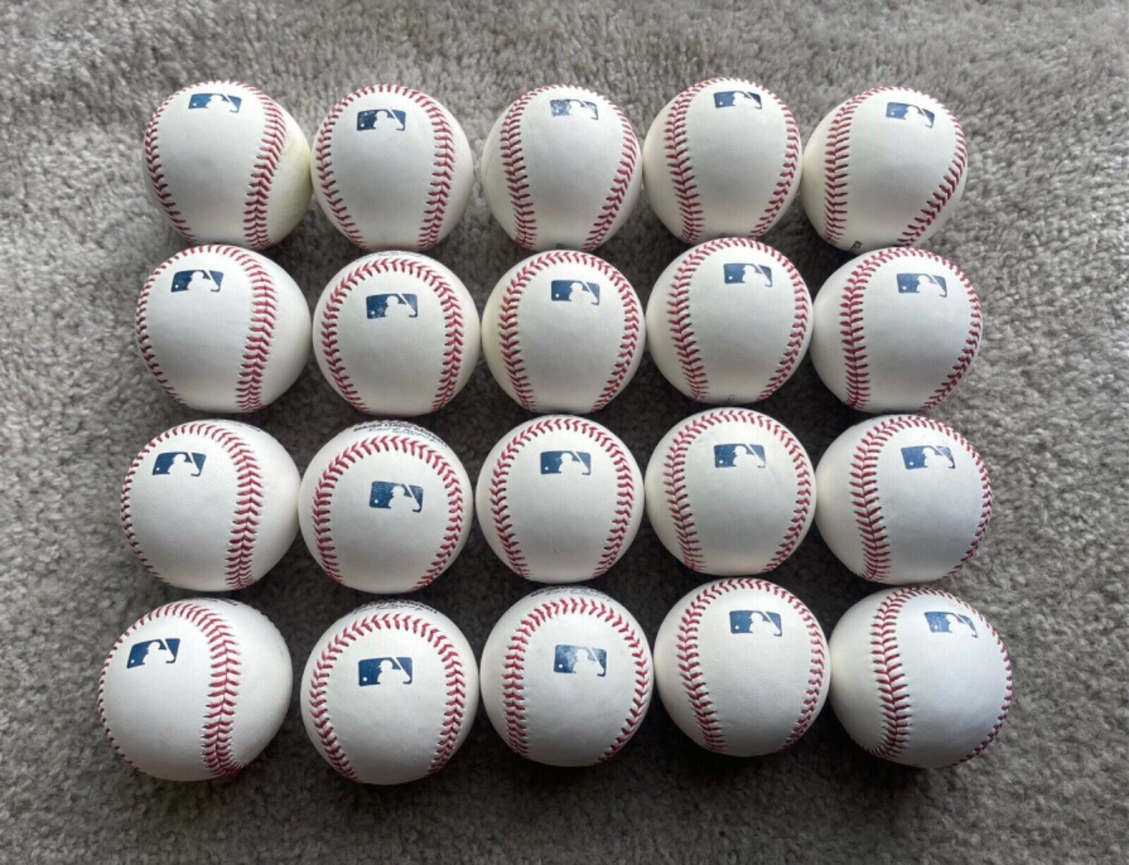 (20) Official Rawlings MLB Major League GAME/PRACTICE Baseballs (Pearly White)