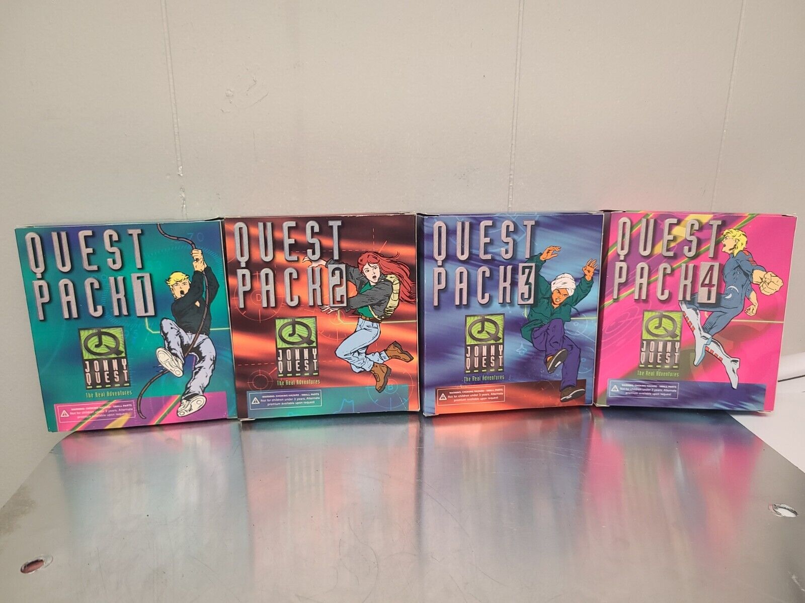 The Real Adveantures Of Jonny Quest 1996,All 4 Box Pizza Hut Promotion, 4 Lots