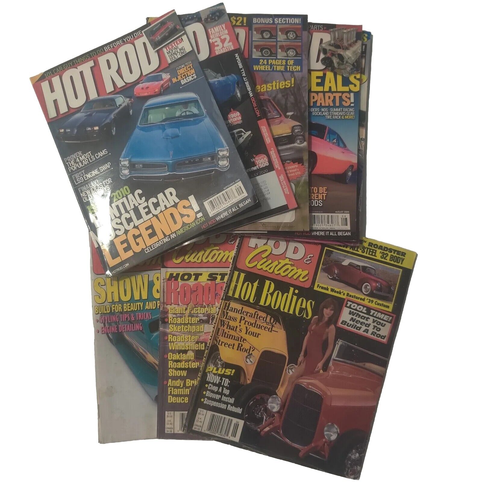 5 Hot Rod Magazines & 3 Rod And Custom Magazines 1997, 1998, 2009 & 2020 